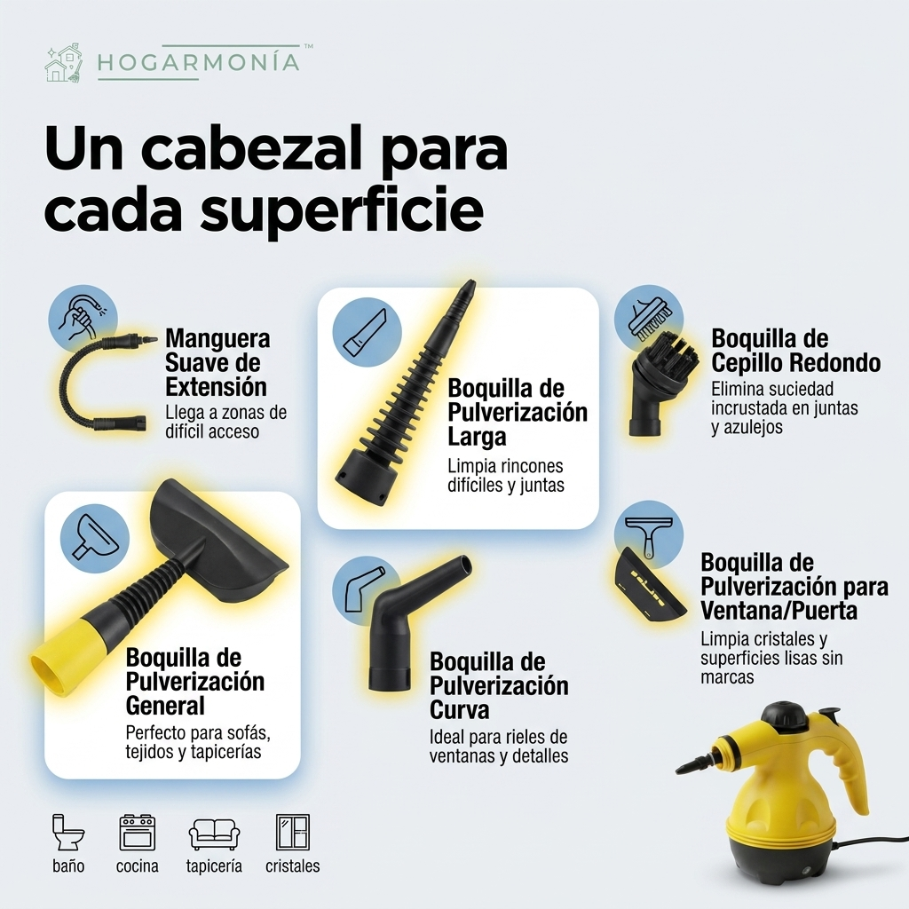 Limpiador a Vapor Multi superficie